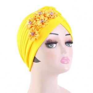 Gothertop Venta al por Mayor, Accesorios para el Cabello de Lona con Nudo Retorcido y Logotipo Personalizado, Color Sólido, Turbante Musulmán, Gorro con Flores y Trenzas - Product Image 5