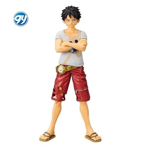 เสื้อสีขาวลายหนังลูฟี่<span class=keywords><strong>หมวก</strong></span><span class=keywords><strong>ฟาง</strong></span>รูปตุ๊กตาของเล่นตั้งโต๊ะสำหรับจัดแสดงของขวัญ - Product Image 4