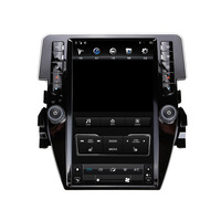 Pour Honda Civic 2016-2020 Écran Tesla Android 13 de 12,1 pouces Lecteur multimédia GPS de navigation automobile Radio magnétophone autoradio