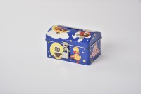 Boîte à souvenirs en métal recyclé verrouillable pour enfants, boîte secrète rectangulaire mignonne à motif de dessin animé, cadeau pour enfants, emballage haut de gamme