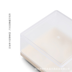 Cosmetics And Jewelry Storage <b>Box</b> 11Cm Square Stackable With Lid Desktop Organizer For Office Desk Small Items - Product Image 5