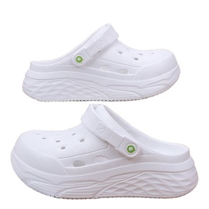 White Thick Sole <b>Clogs</b> Women EVA Material Cushioned Open Toe Summer <b>Slippers</b> - Product Image 1