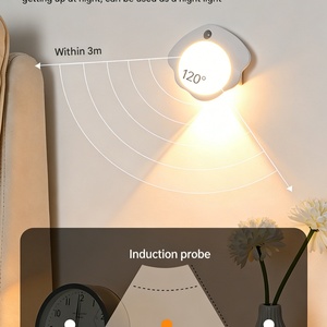 Shell Shape Smart <b>Motion</b> <b>Sensor</b> Wall <b>Light</b> LED Rechargeable Magnetic Wireless Night <b>Light</b> Bedside Doorway Staircase Corridor - Product Image 2