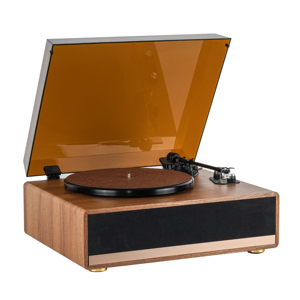   Tocadiscos de Vinilo HiFi con Cabezal <span class=keywords><strong>Audio</strong></span>-<span class=keywords><strong>Technica</strong></span>, Mueble de Madera, Salida de Línea RCA - Product Image 1