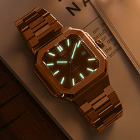 Montre-bracelet mécanique automatique lumineuse pour homme, étanche, élégante, avec fermoir papillon, de luxe, collection I&W Carnival – Offre Spéciale