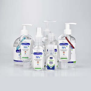 Label pribadi Gel tangan cair Anti bakteri 30ml klip pembersih tangan Label pembersih gantungan kunci Pembersih 100ml 500 ml Gel alkohol curah - Product Image 3