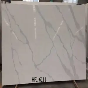 गर्म-बिक्री Calacatta सफेद कृत्रिम पत्थर क्वार्ट्ज स्लैब के लिए थोक/निर्माण रसोई countertops