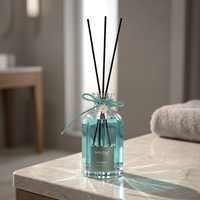 Diffuseur de parfum en verre pour voiture, à bâtonnets, à l'huile essentielle, pour décoration d'intérieur, désodorisant longue durée, sans parfum artificiel