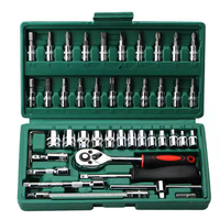 Ensemble d'outils à main en acier inoxydable professionnel Yucheng YC-150, étui rigide, outil de réparation, y compris une clé à cliquet à douille (OEM disponible)