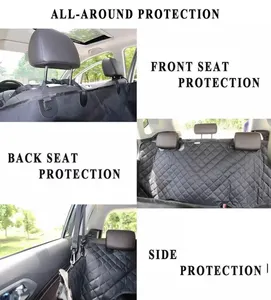 Cama grande extraíble impermeable Oxford para perro, resistente a los arañazos, asiento trasero para mascotas, fundas de asiento de coche, hamaca plegable a prueba de polvo para viajes