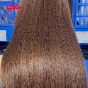 مصنع الشعر في قوانغتشو يبيع بالجملة خصلات شعر خام ممتازة مزدوجة الغرز، شعر هندي مستقيم بطول 14-30 بوصة - Product Image 3