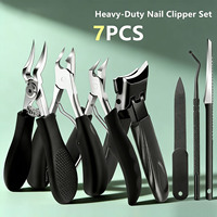 Nouvel ensemble professionnel durable et portable de coupe-ongles incarnés, coupe-ongles bec d'aigle pour ongles épais et durs, en acier inoxydable, pour manucure