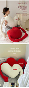 Valentine của ngày món quà trái tim màu đỏ sang trọng đệm sang trọng ném gối cho sofa phòng ngủ trang trí cạnh giường ngủ trở lại gối thiết kế thanh lịch - Product Image 6