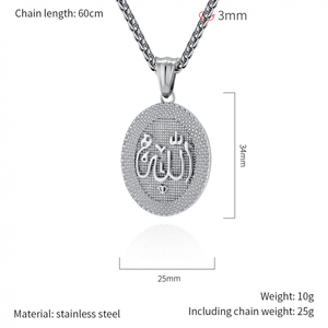 Joyería Árabe Chapada en Oro con Electroplacado al Vacío PVD de Acero Inoxidable 304, Arte Religioso Islámico Musulmán, Joyería Religiosa al por Mayor - Product Image 5