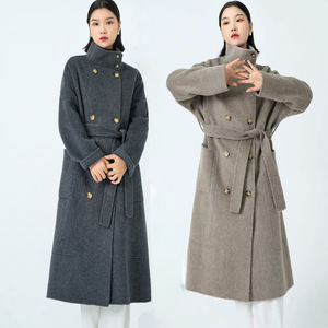 Cashmere <strong>Wool</strong> Overcoat Lady <strong>Belted</strong> Cardigan Winter Cashmere Long <strong>Coat</strong> - Product Image 5