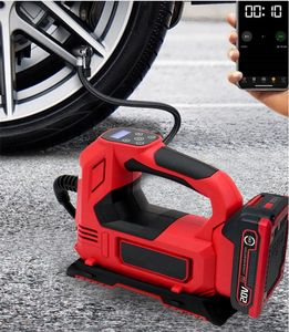 Inflador de neumáticos inalámbrico, <span class=keywords><strong>compresor</strong></span> de aire para batería <span class=keywords><strong>DeWalt</strong></span> 160PSI, luz LED portátil, bomba de aire de mano con manómetro Digital - Product Image 6