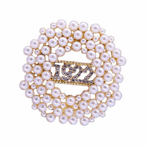 Letras de Metal de <span class=keywords><strong>gran</strong></span> calidad, cristales brillantes, perlas, diseño de flores, letras sociales griegas, Sigma, Gama, Rho, Club, 1922 pines - Product Image 1