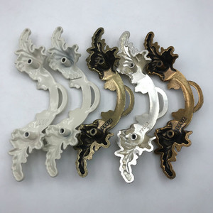 Poignée de meuble européenne en <span class=keywords><strong>zinc</strong></span>, bronze argenté <span class=keywords><strong>ancien</strong></span>, poignée de tiroir, poignées d'armoire - Product Image 3