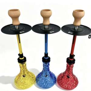 Set de Cachimba de Vidrio de Colores, Ligero y Portátil, con Base de Silicona y Cazoleta de Cerámica para Salón y Fiestas - Product Image 1