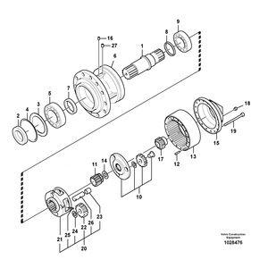 มอเตอร์สวิง EC700B อะไหล่รถขุด VOE 14609494 14535293 14522564 14535295 14631507 14622007 14645005 อุปกรณ์หมุน - Product Image 4