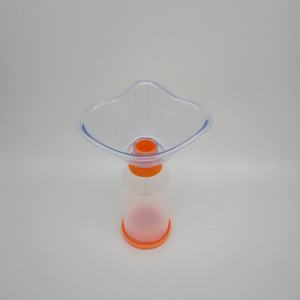 FFOG S10201 <span class=keywords><strong>Masque</strong></span> pour enfant <span class=keywords><strong>avec</strong></span> <span class=keywords><strong>chambre</strong></span> de dosage à valve, jetable, en silicone antistatique, orange, certifié CE - Product Image 6