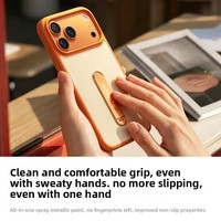 Kompatibel untuk IPhone 17 Pro Max TPU 360-degree Rotating Stand Phone case Desain Magnetik Warna Kontras Tahan Jatuh