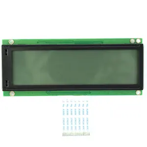 대형 스크린 4 인치 256x64 도트 Stn 노란색-녹색 COB LCM 20 핀 8 비트 병렬 LCD 모듈 25664