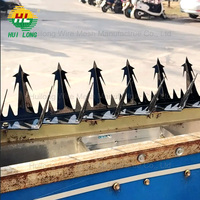 Pointes de sécurité anti-escalade galvanisées, grillage de protection à dents de requin, fil barbelé en acier, marque HL, certifié ISO9001:2008