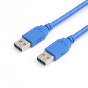 <b>Usb</b> 3.0 Male <b>To</b> Male Data <b>Cable</b> Blue All Copper High Speed For Computer And External Devices - Product Image 1