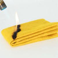 Tissu non tissé en feutre de polyimide P84 à 99,2 % d'efficacité, fibre triblantée, résistant aux hautes températures, UL94 V-0, tissu filtrant isolant thermique