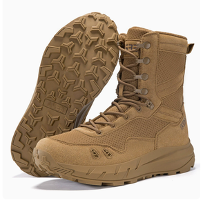 Bottes tactiques d'été respirantes pour hommes Viking, modèle TSB108 AS33, 7 pouces, couleur Coyote Brown Black OD Green, avec fermeture éclair latérale. - Product Image 5
