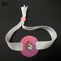 Bracelet en tissu avec code QR imprimable, 13,56 MHz, NTAG 213, NTAG 215, NFC, polyester tissé, pour le sport/les événements