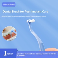 Brosse interdentaire orthodontique à touffe unique pour soins post-implantation, nettoyage des dents de sagesse et des appareils dentaires