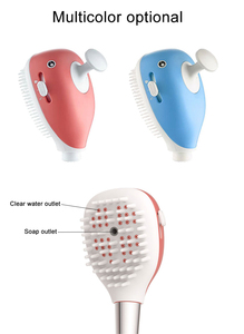 Cabezal de ducha de masaje para mascotas, dispensador de champú de silicona suave, cepillo de aseo para perros y gatos, 3 en 1, nuevo - Product Image 5