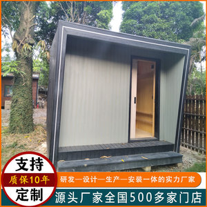 บ้านไม้สมัยใหม่ 1 ห้องนอน 1 ห้องนั่งเล่น บ้านเคลื่อนที่สำหรับใช้ในโรงแรม - Product Image 4