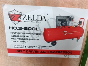 Vành đai điều khiển máy nén khí đầu bền động cơ máy nén khí Piston 3 HP Máy nén khí - Product Image 6