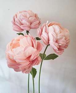 Grandi Peonie Decorative da Interno in <span class=keywords><strong>Carta</strong></span> Fatte a Mano <span class=keywords><strong>Fiori</strong></span> Giganti Bianchi e Rosa con Supporto Decorazione per Matrimoni <span class=keywords><strong>Fiori</strong></span> Artificiali - Product Image 4