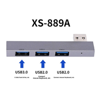 Hub d'extension USB Type C à 4 ports avec plusieurs ports USB, répartiteur d'extension pour ordinateur portable PC