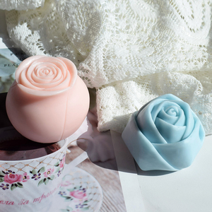 Moule en silicone 3D en forme de <span class=keywords><strong>rose</strong></span> superposée, design réaliste de sculpture florale pour la pâtisserie DIY, bougies parfumées, résine, plâtre, artisanat et décoration - Product Image 5