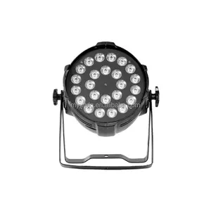 Aluminio Led 24x12W 15W Par Light RGBW 4 en 1 6 en 1 DMX Etapa Luz de tinte ambiental