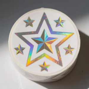 Custom Waterproof Printed UV Transfer Luxury Labels Custom Gold Foil Metal <b>Logo</b> <b>Stickers</b> - Product Image 2