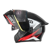 Casque modulaire intégral LVCOOL LV115 pour moto, unisexe, ABS, double visière, déverrouillage rapide, homologué DOT, pour adultes, femmes et hommes, Cascos