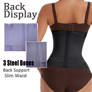 Ceinture sculptante colombienne sous-poitrine pour l'entraînement, gaine amincissante, corset amincissant avec Velcro - Product Image 3