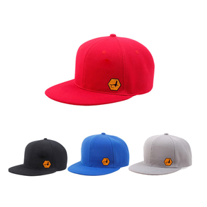 Casquette personnalisée de haute qualité 100% coton prix d'usine 6 panneaux à bord plat logo de broderie personnalisé Snapback - Product Image 4