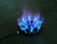 LYROE Brûleur en laiton commercial au gaz naturel propane GPL Brûleur à 23 jets Brûleur à jet en fonte de fer