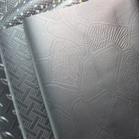 Geprägtes PVC-Kunstleder 2mm Nadelfilz-Baumwollunterlage Rutschfestes Leder für Auto-Fußmatten