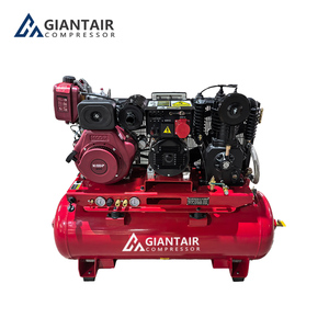 <span class=keywords><strong>Compresseur</strong></span> d'air à piston portable GIANTAIR 3-en-1 avec réservoir de 250 L, machine à souder et générateurs diesel - Product Image 1