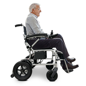 Silla de Ruedas Eléctrica Ligera KSM-509 para Personas Mayores con Frenos Electromagnéticos Seguros, Silla de Ruedas Plegable para Uso Doméstico - Product Image 2