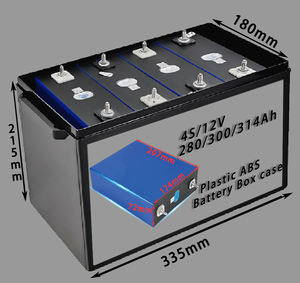 Caja de Batería LFP DIY Negra LiFePO4 4S <span class=keywords><strong>12V</strong></span> 280/300/314Ah Material ABS Caja de Batería para Almacenamiento de Energía Solar - Product Image 2