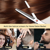 Ciseaux de coiffure professionnels de haute qualité, en acier inoxydable 4Cr13, à poignée courte pour droitiers, pour salons de beauté